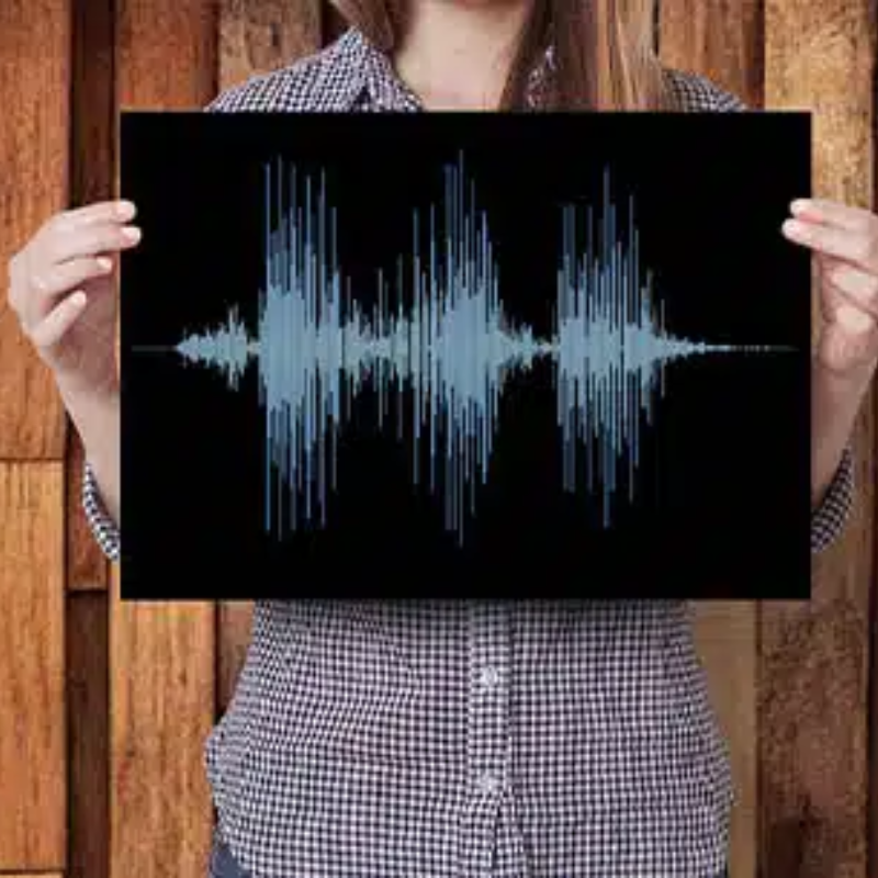 Personalized Sound Wave Art