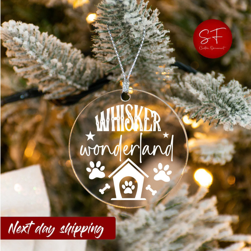 Whisker Wonderland Cat-themed Christmas Ornament