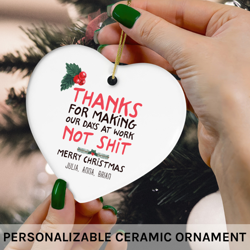 Custom Ceramic Ornament Gifts for Coworkers