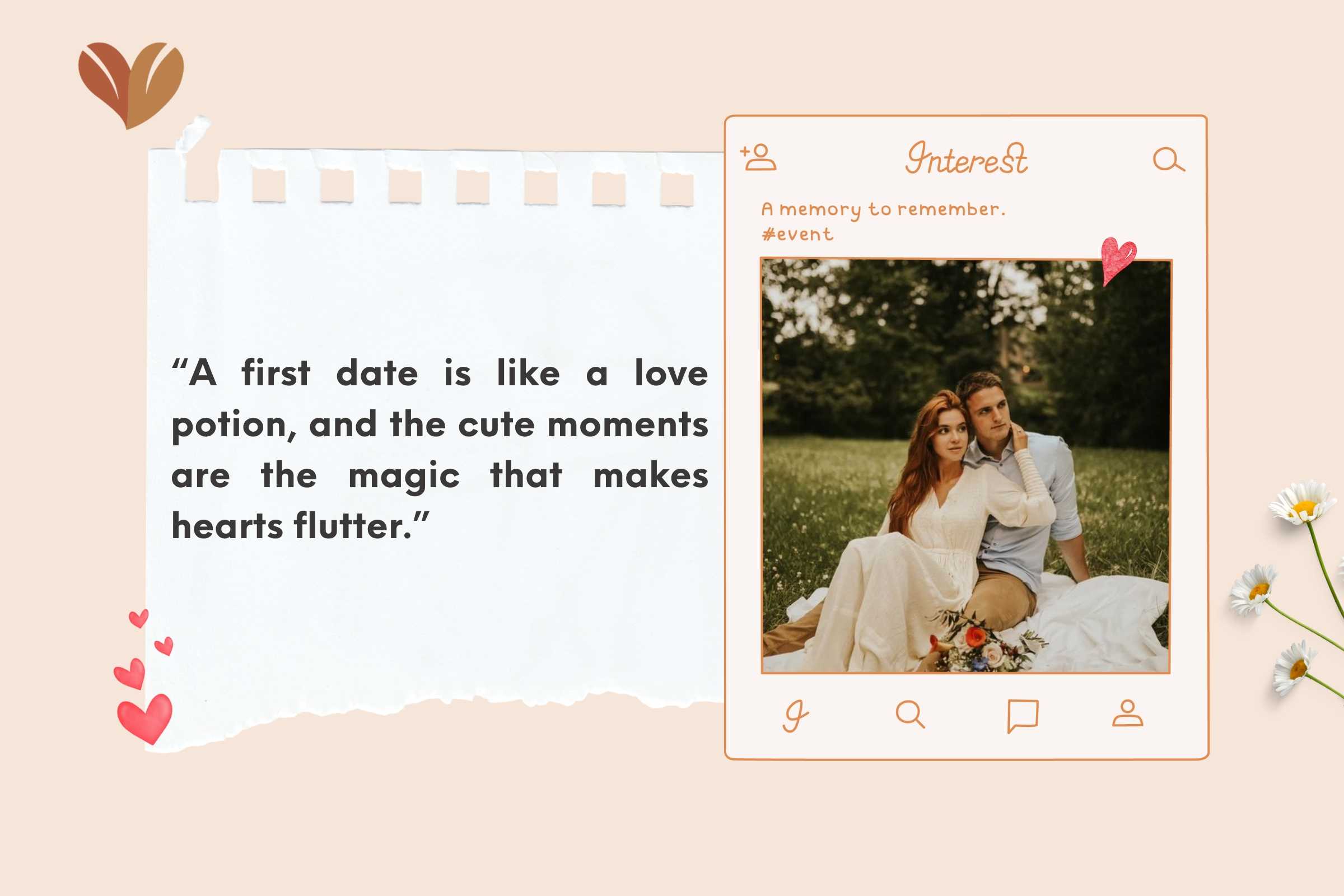 Cute first date quotes for couple