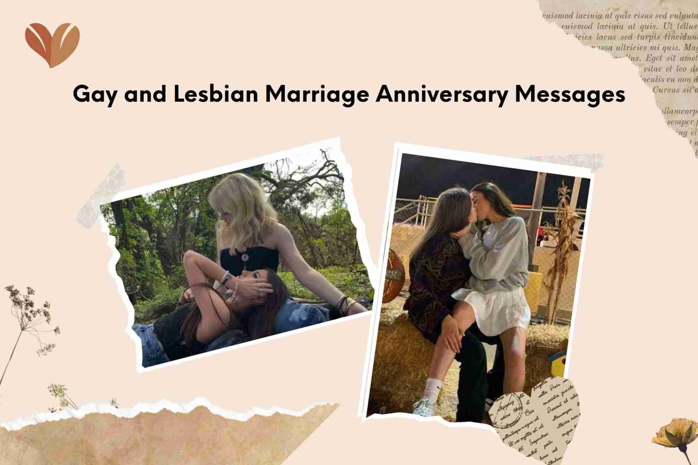 Gay and Lesbian Marriage Anniversary Messages
