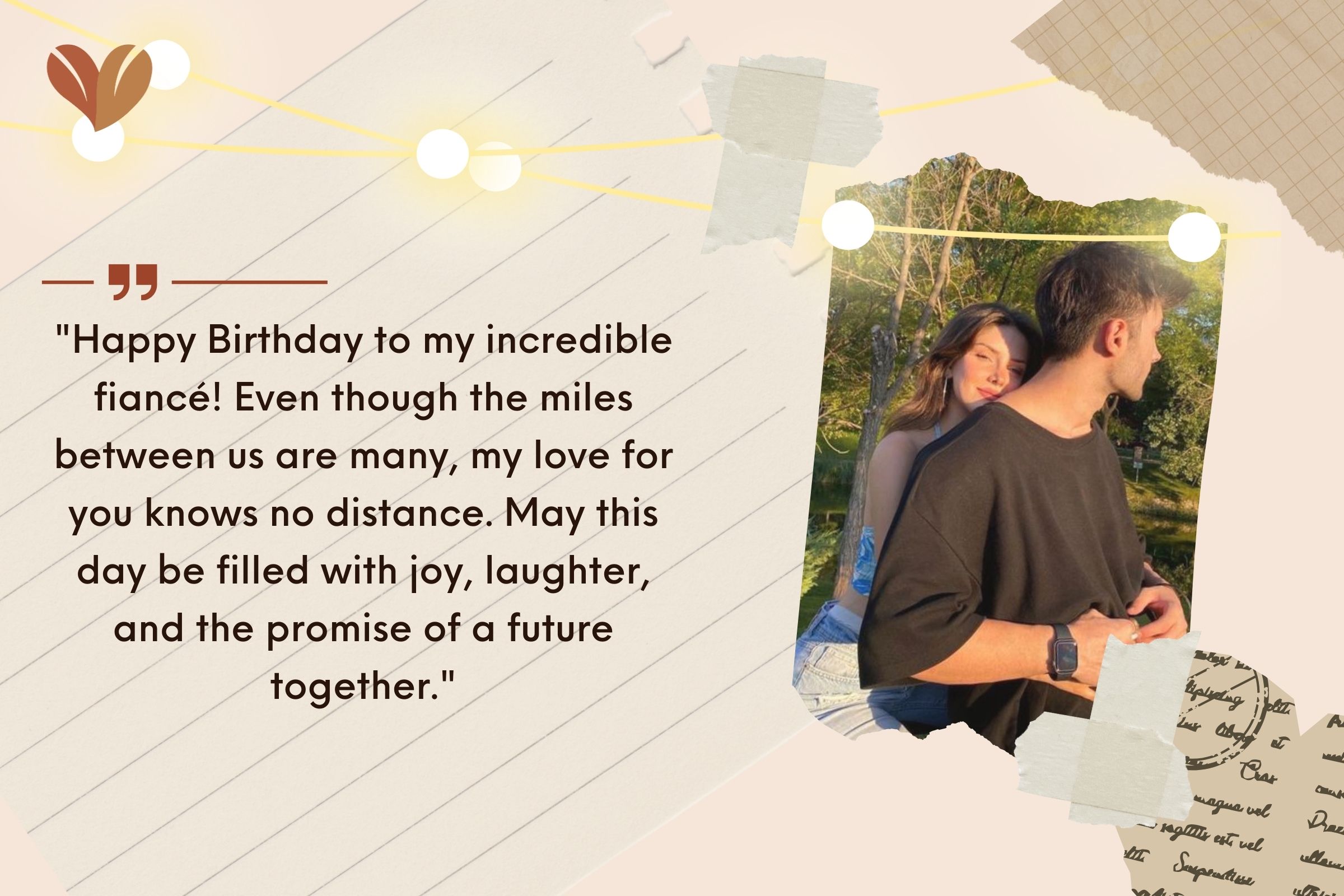 Miles Apart, Hearts Connected: Birthday Wishes Fiance