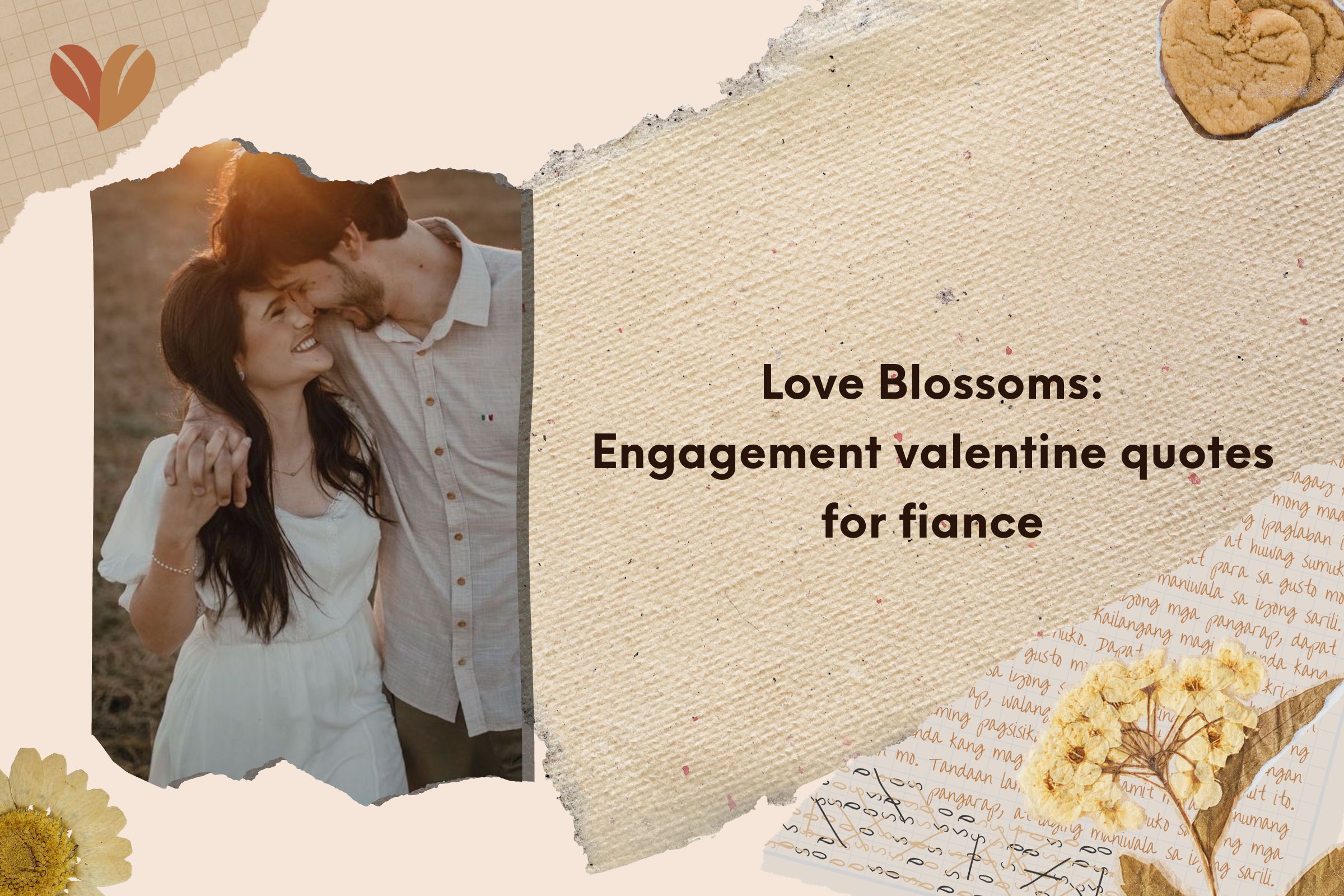 Love Blossoms:Engagement valentine quotes for fiance