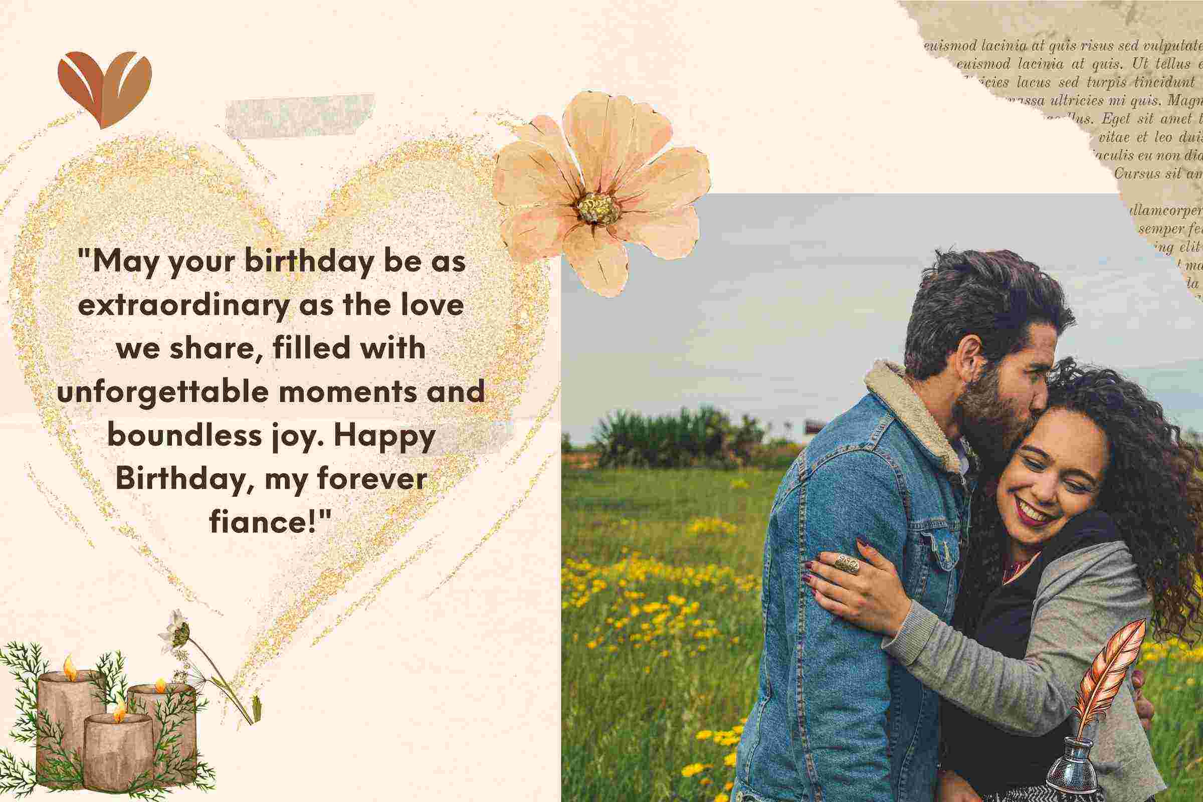 Every moment with you is a quote-worthy memory. Happy birthday to my fiance, my love, and my forever.