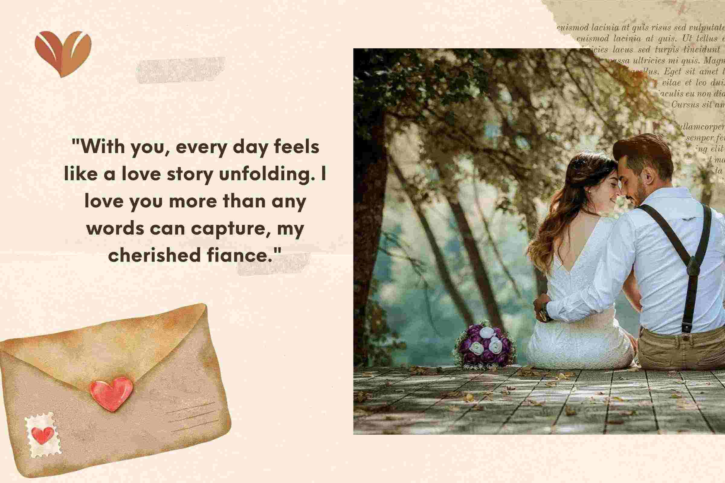 Inscribing love on paper: Fiance card messages that speak volumes. Which one echoes your feelings?