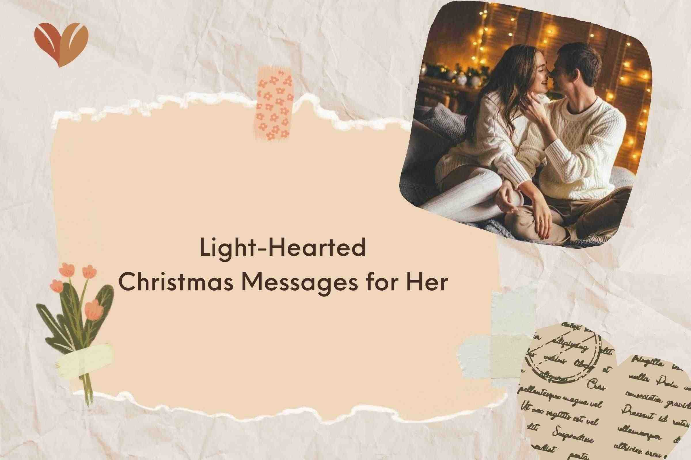 Light-Hearted Christmas Messages for Her