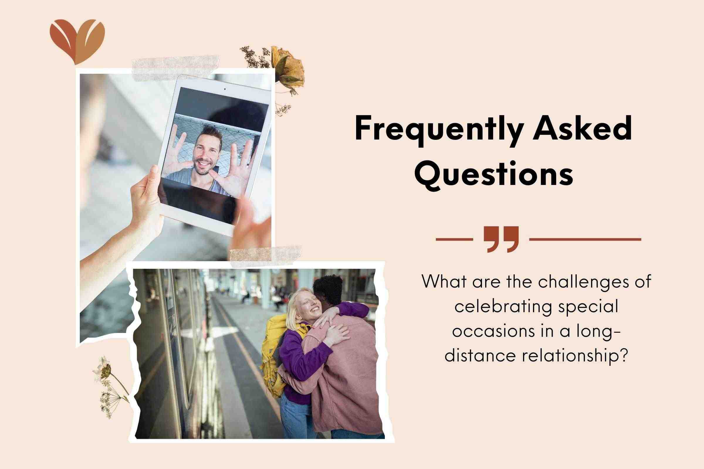 What are the challenges of celebrating special occasions in a long-distance relationship?