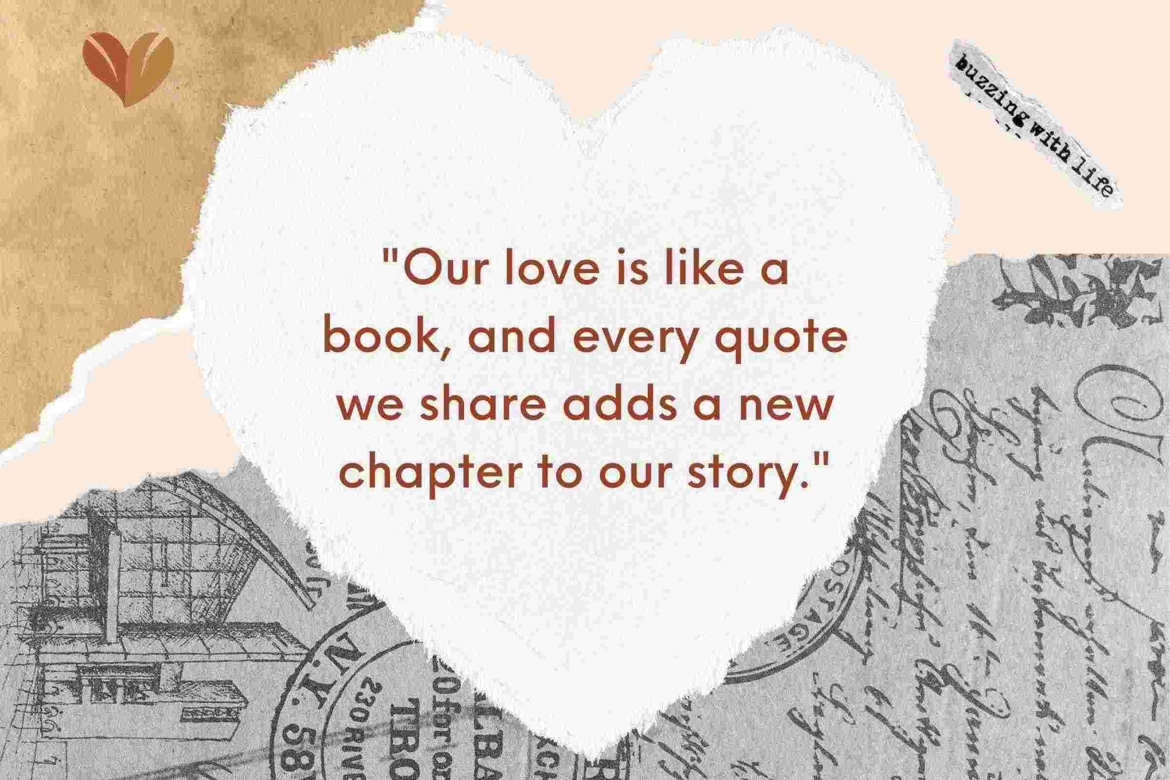 Our love is like a book