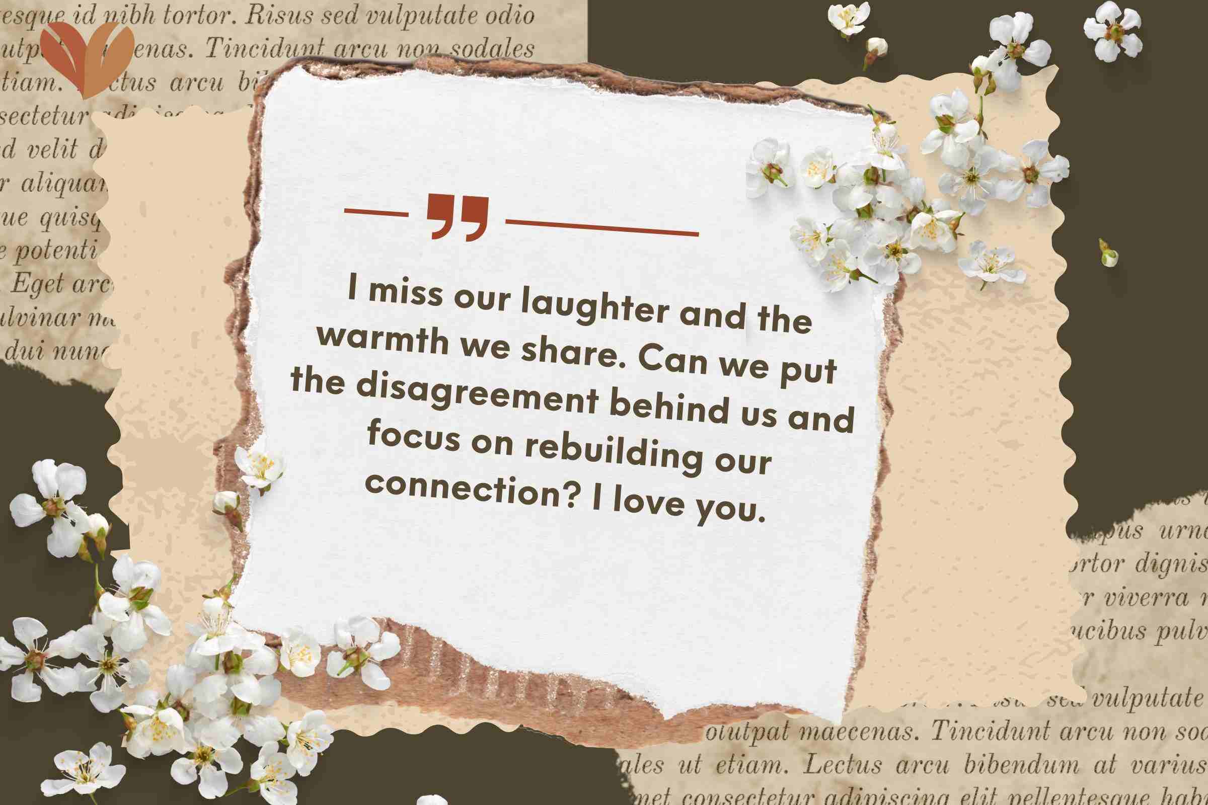 I miss our laughter and the warmth we share. Can we put the disagreement behind us and focus on rebuilding our connection? I love you - hot messages for fiance.