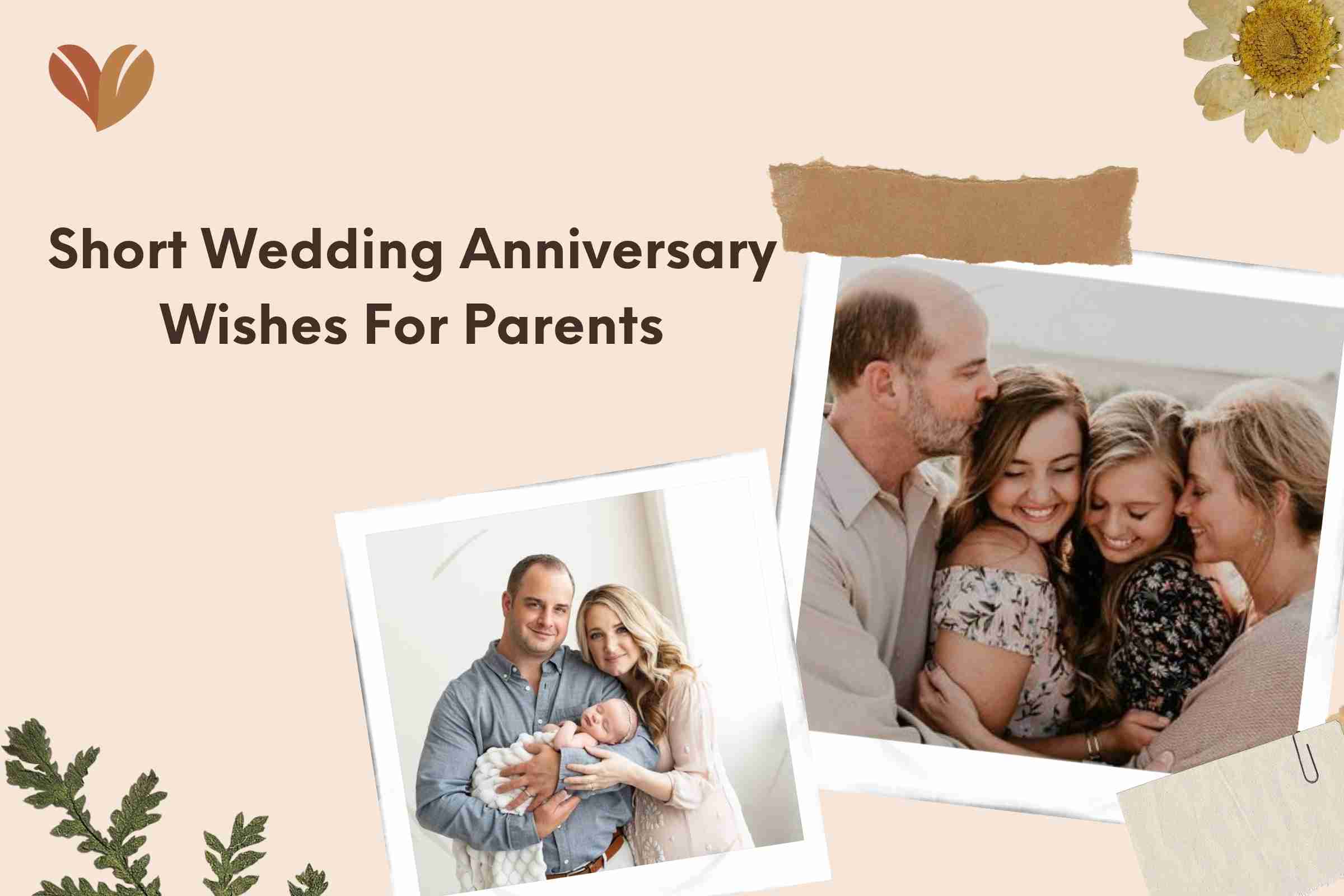 Short Wedding Anniversary Wishes For Parents