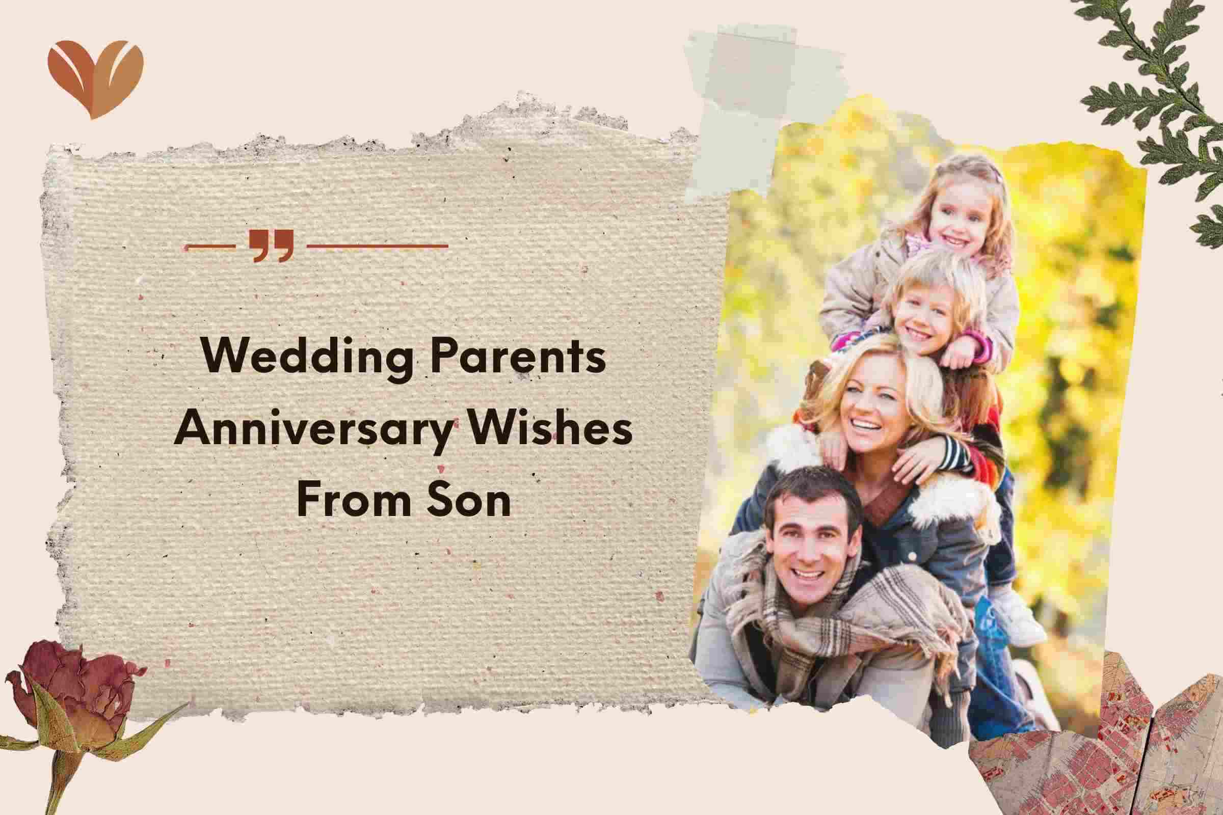 Wedding Parents Anniversary Wishes From Son