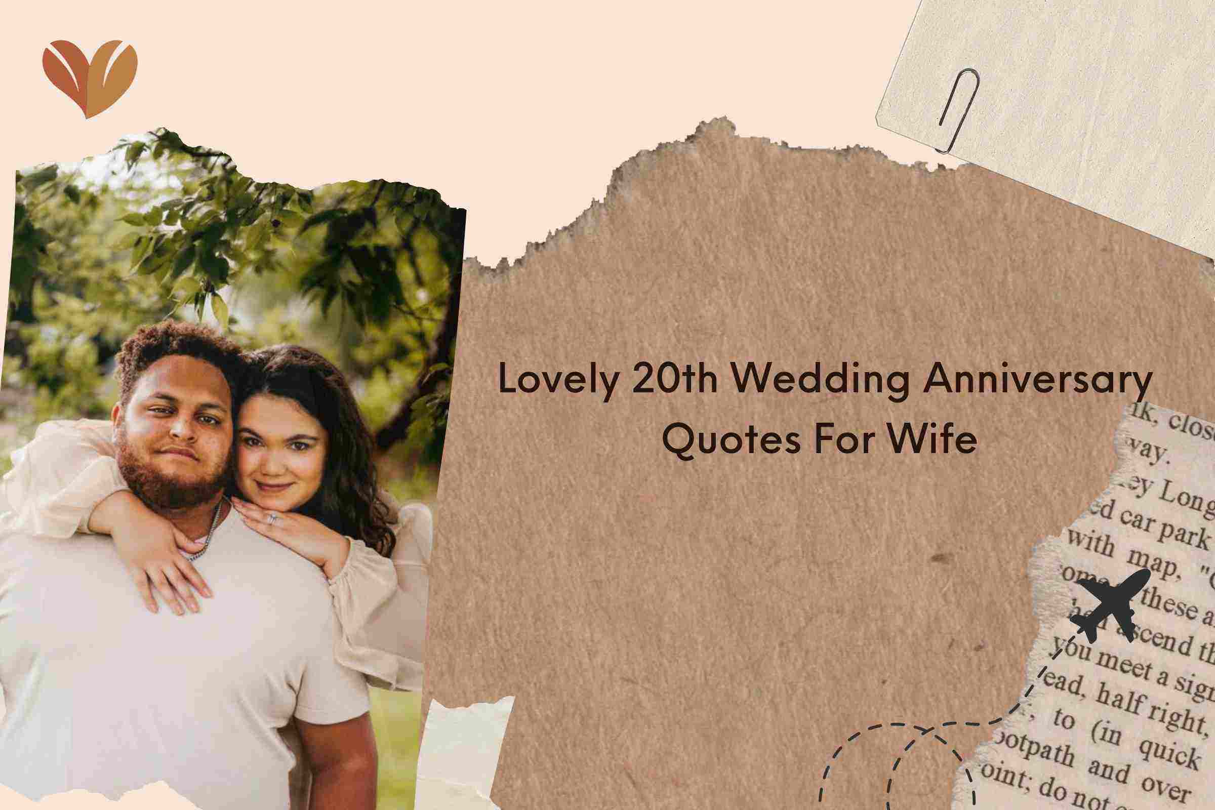 Lovely 20th Wedding Anniversary Quotes For Wife