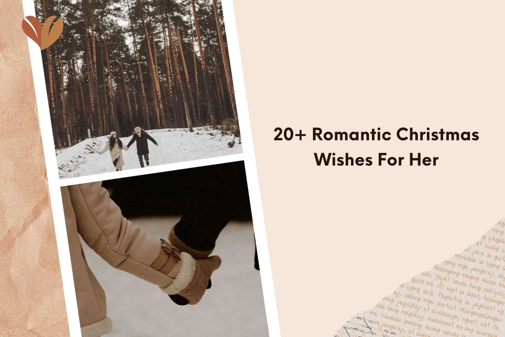 20 + Romantic Christmas Wishes for Her