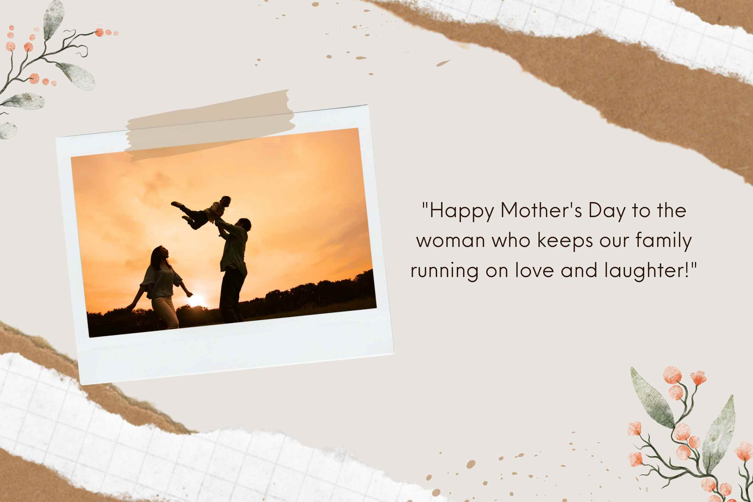 Funny mothers day quotes from husband to wife - Funny Mothers Day Quotes from Husband to Wife: "Happy Mother's Day to the woman who keeps our family running on love and laughter!"