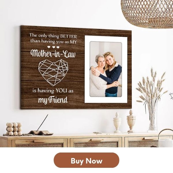 Personalized Mother's Day Gift For Mother-In-Law - Custom Photo Canvas Print - MyMindfulGifts