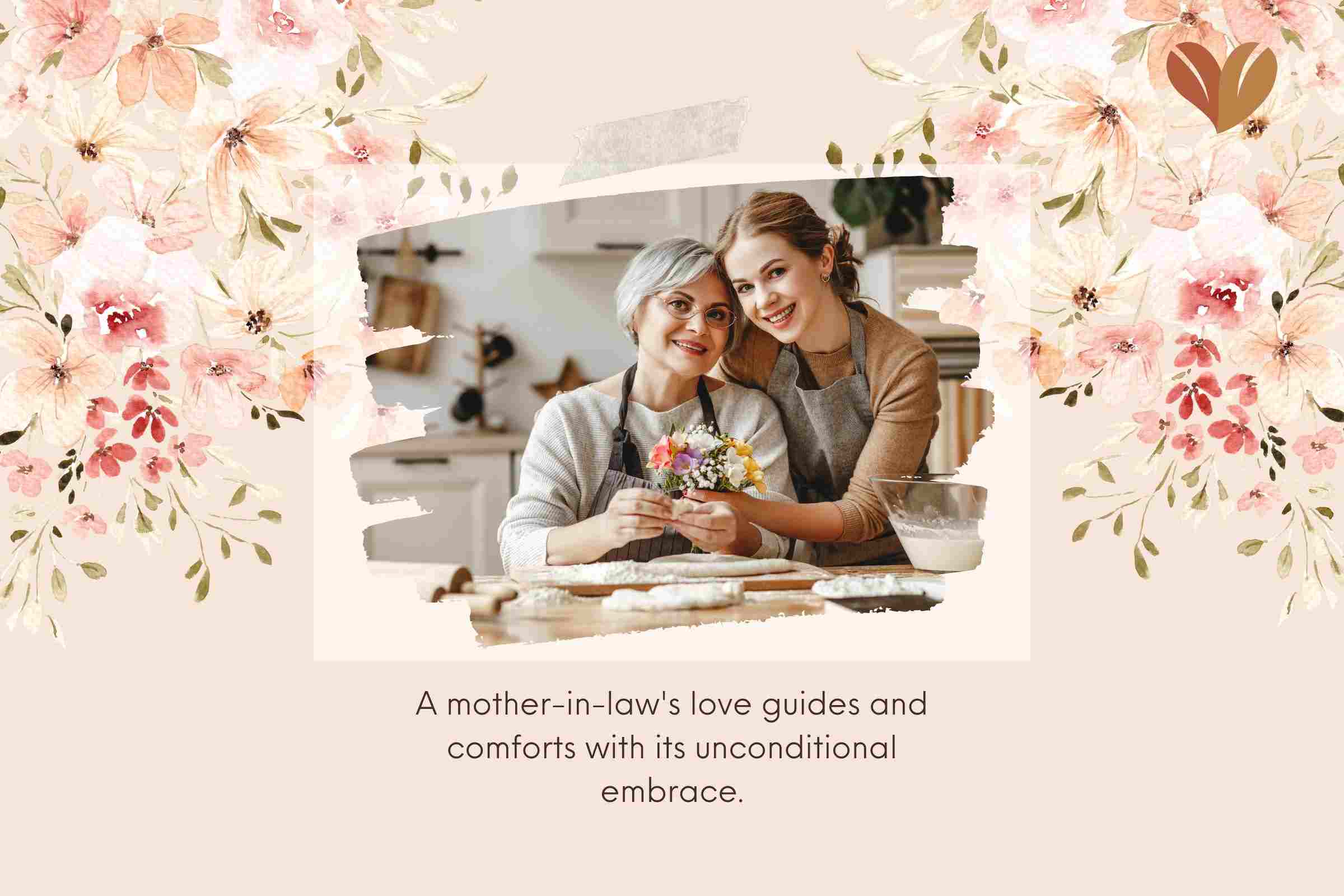 Thank You Messages for Mother in Law: A mother-in-law's love guides and comforts with its unconditional embrace.