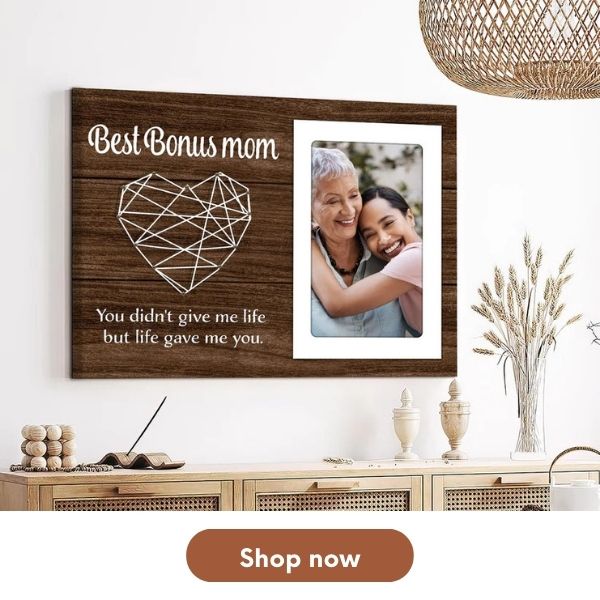 Personalized Mother's Day And Birthday Gift For Mother-In-Law And For Step Mom - Custom Photo Canvas Print - Mymindfulgifts