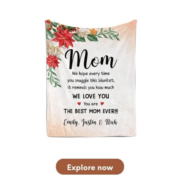Personalized Mother's Day Blanket
