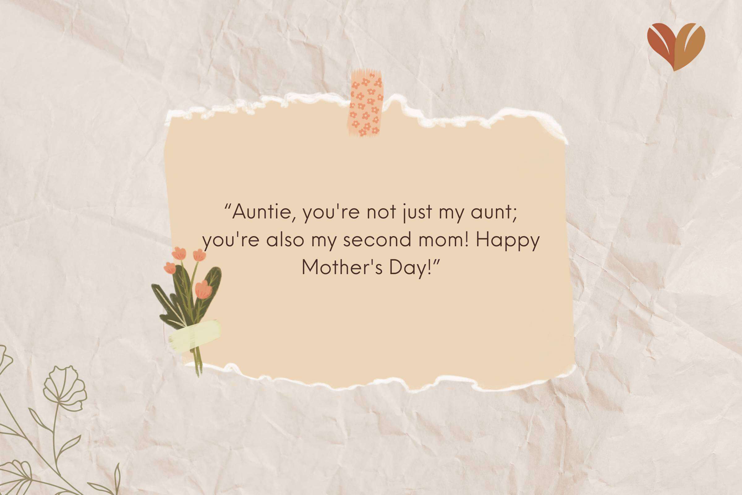Funny and Heartwarming with Happy Mother's Day to My Aunt Quotes to Make Her Smile 