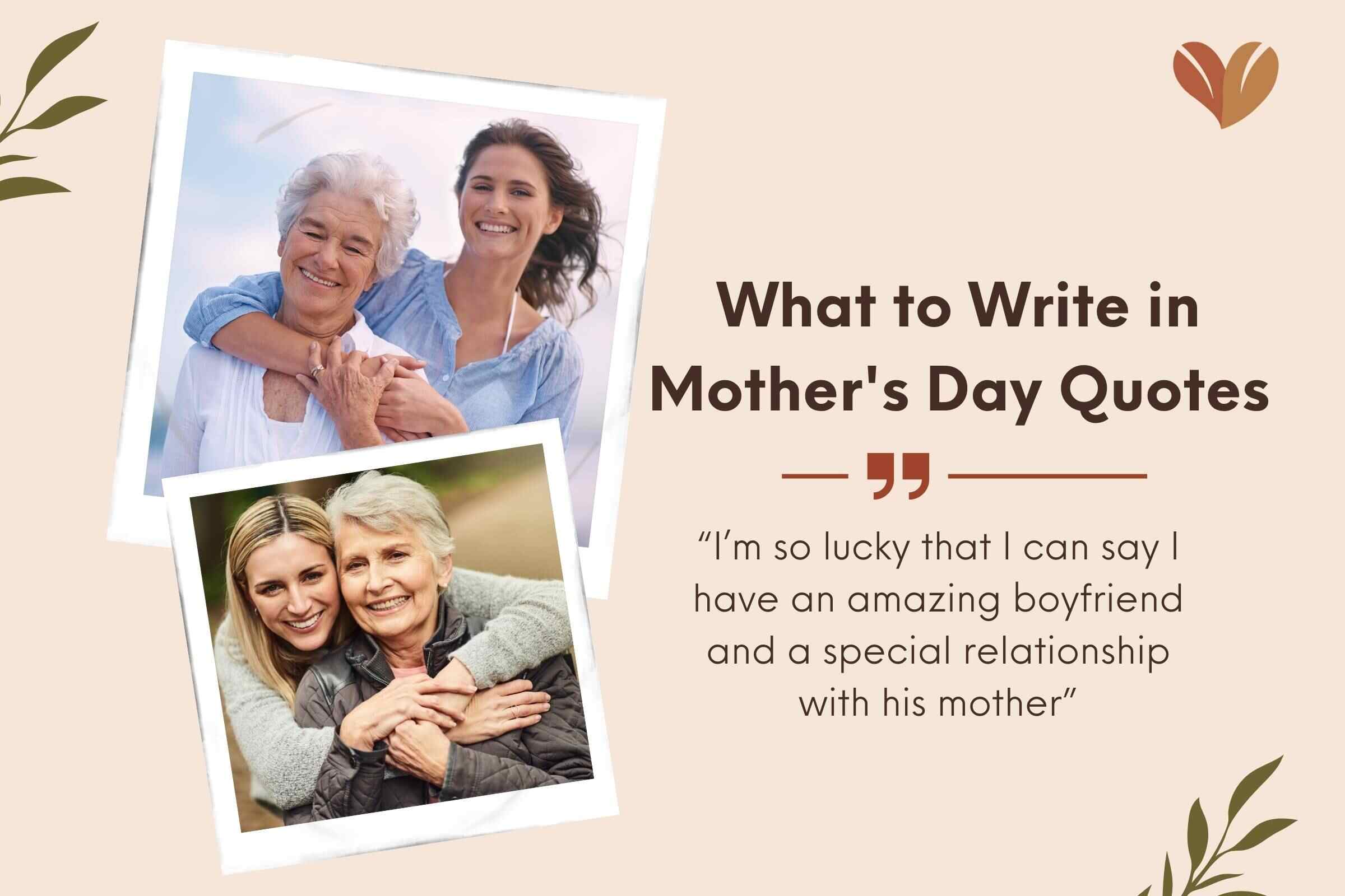 What to Write in Mother's Day Quotes for My Boyfriend's Mom with Thoughtful Greetings