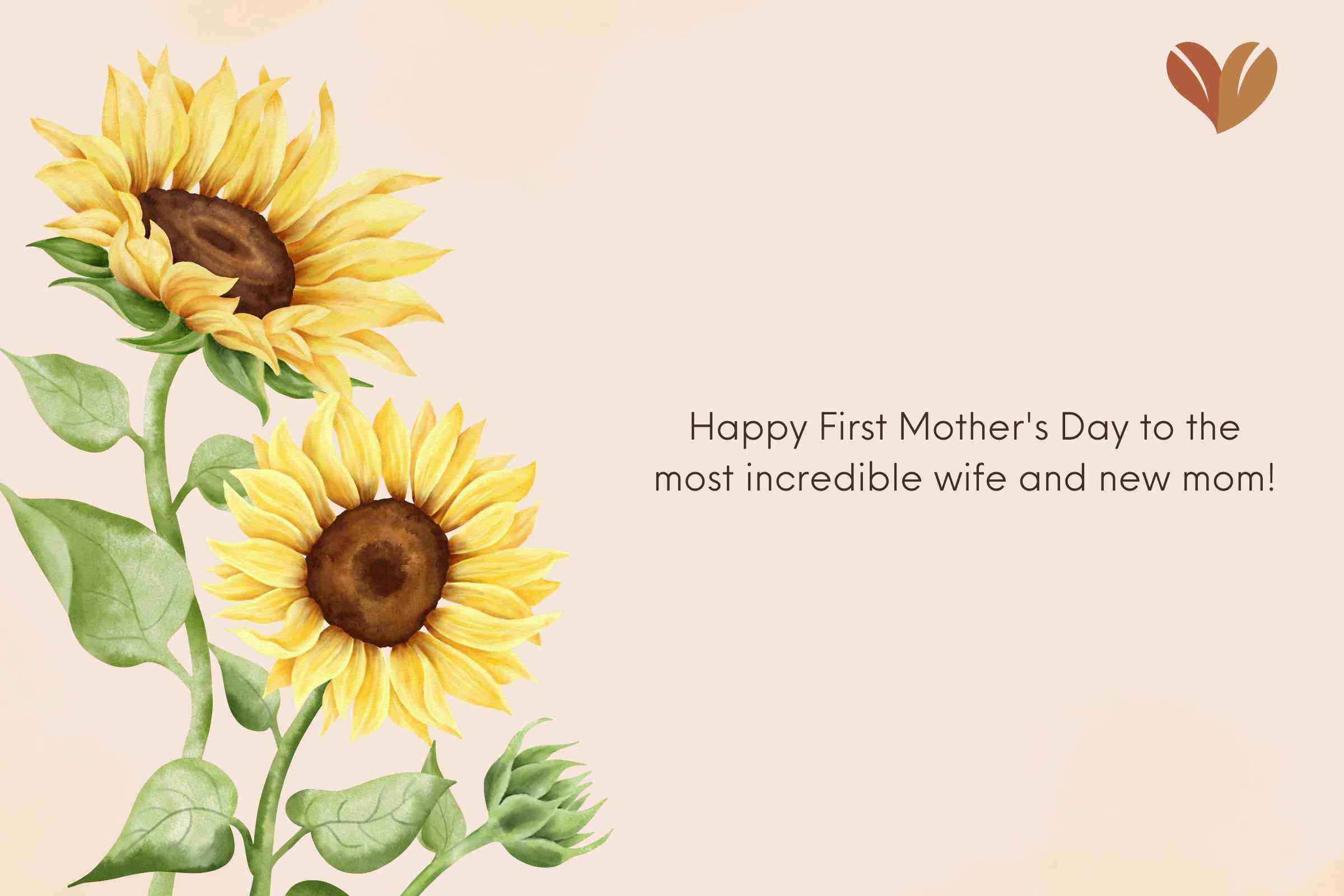Sweet Mother's Day sayings from husband to wife
