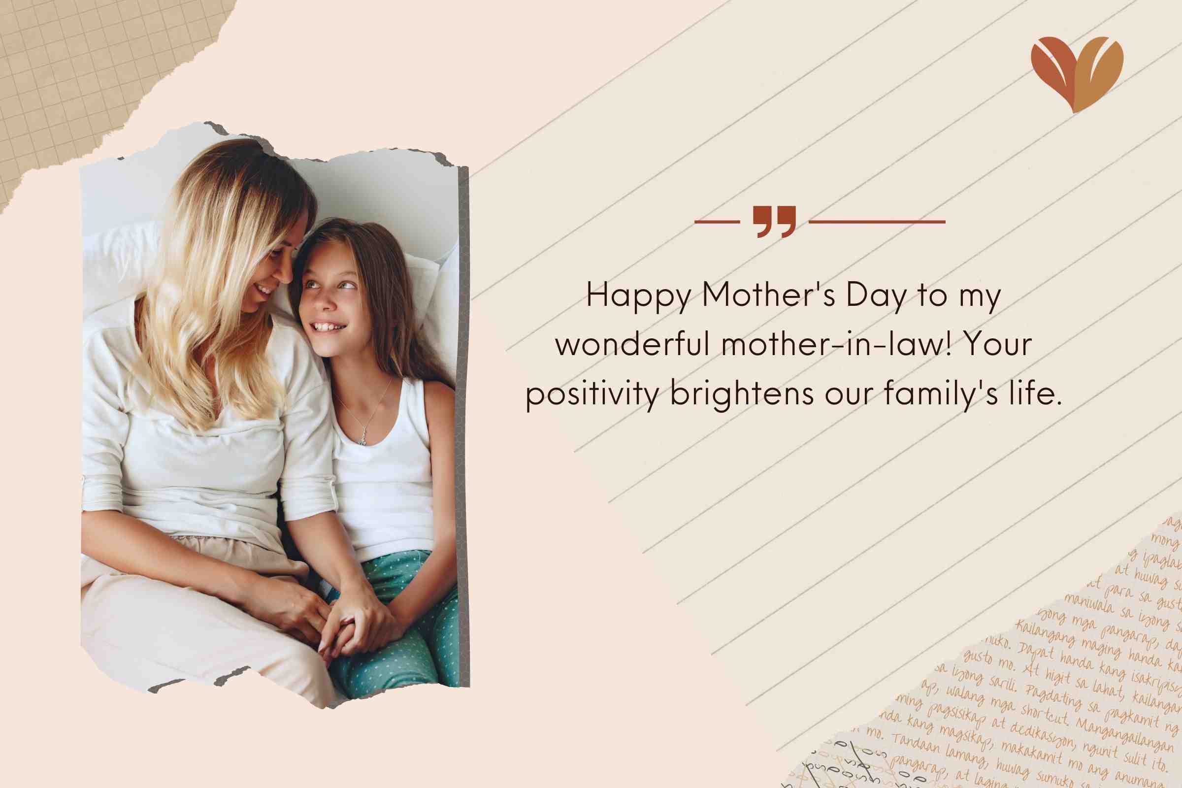 Positive Mother-in-Law Mother’s Day messages