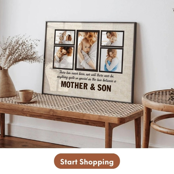 Customizable Canvas Print - The Love Between Mother and Son