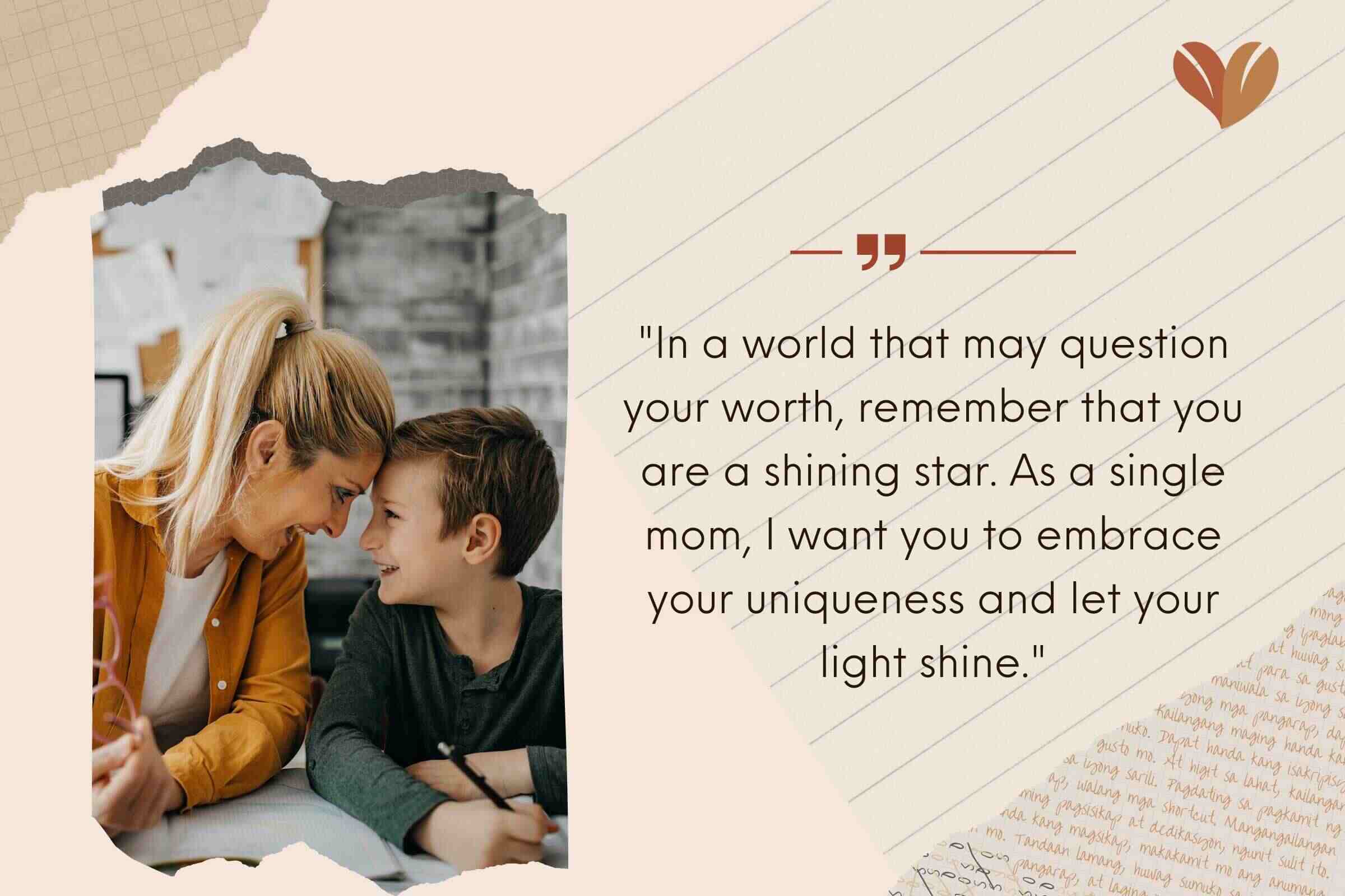 Honoring the Love with Quotes About Single Moms Quotes From Sons