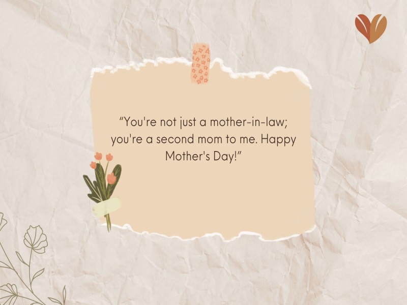 Happy messages for mother-in-law on Mother's Day