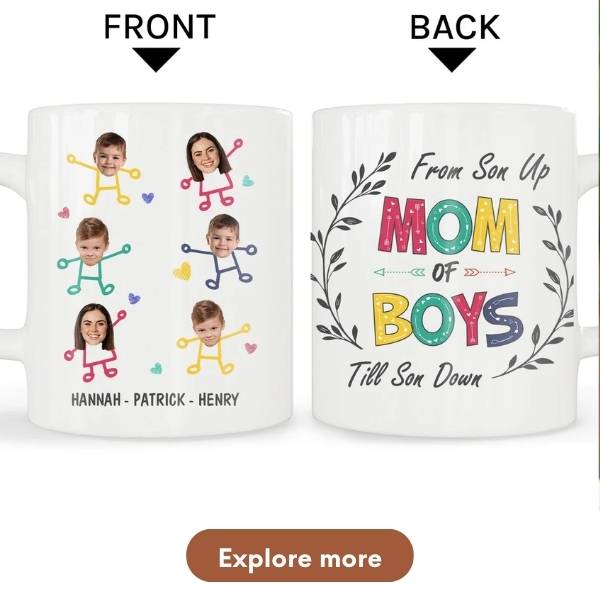 Personalized Mother's Day Gift for Mom from Son - Custom Mug - MyMindfulGifts