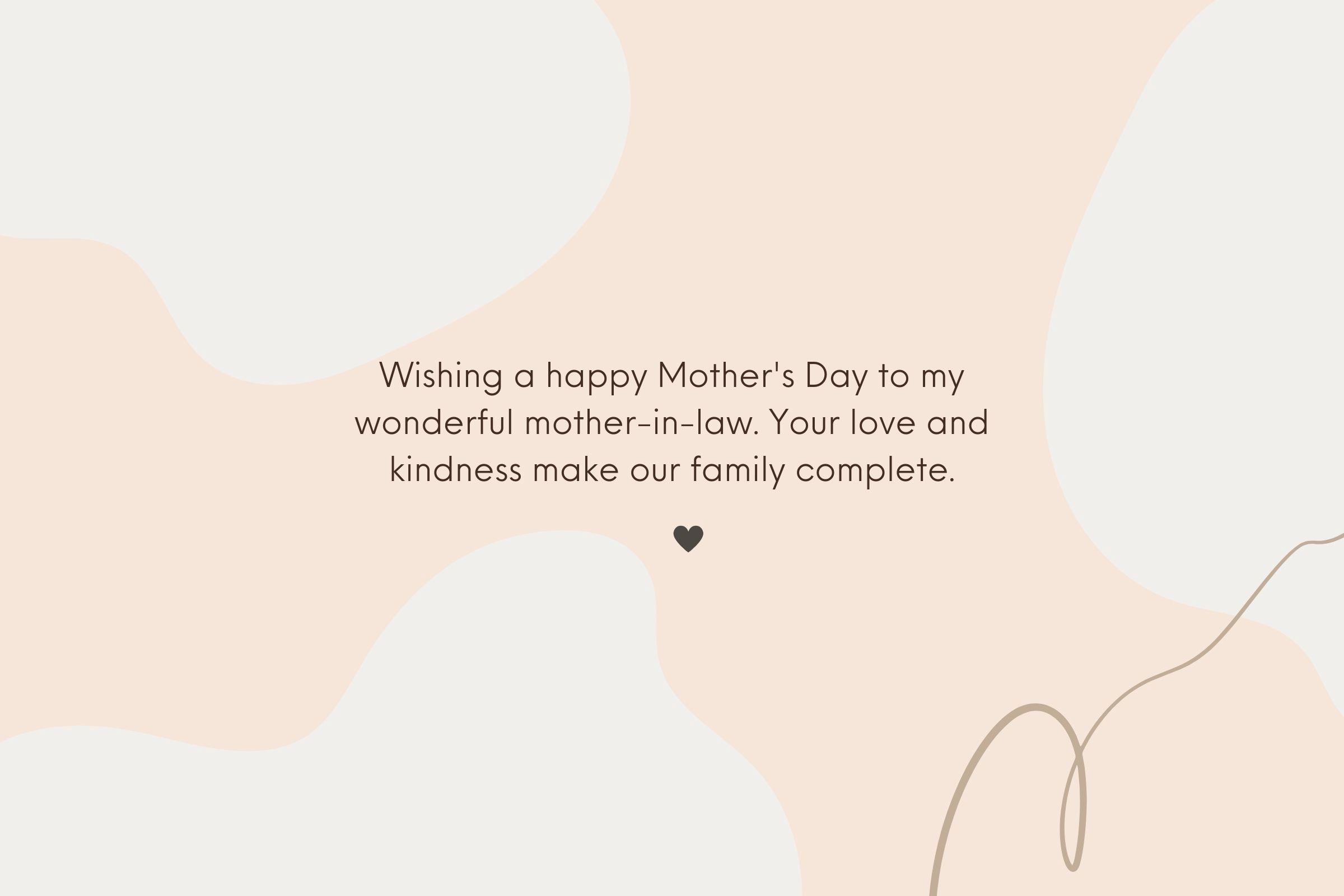 Sweet Happy Mother's Day Messages to Mother-in-Law From Mother To Son Quotes
