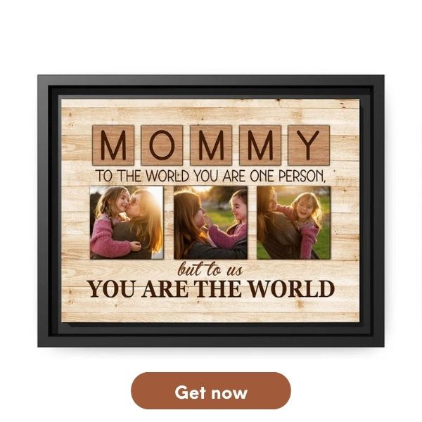  Personalized Mother's Day Gift For Mom - Custom Canvas Print 