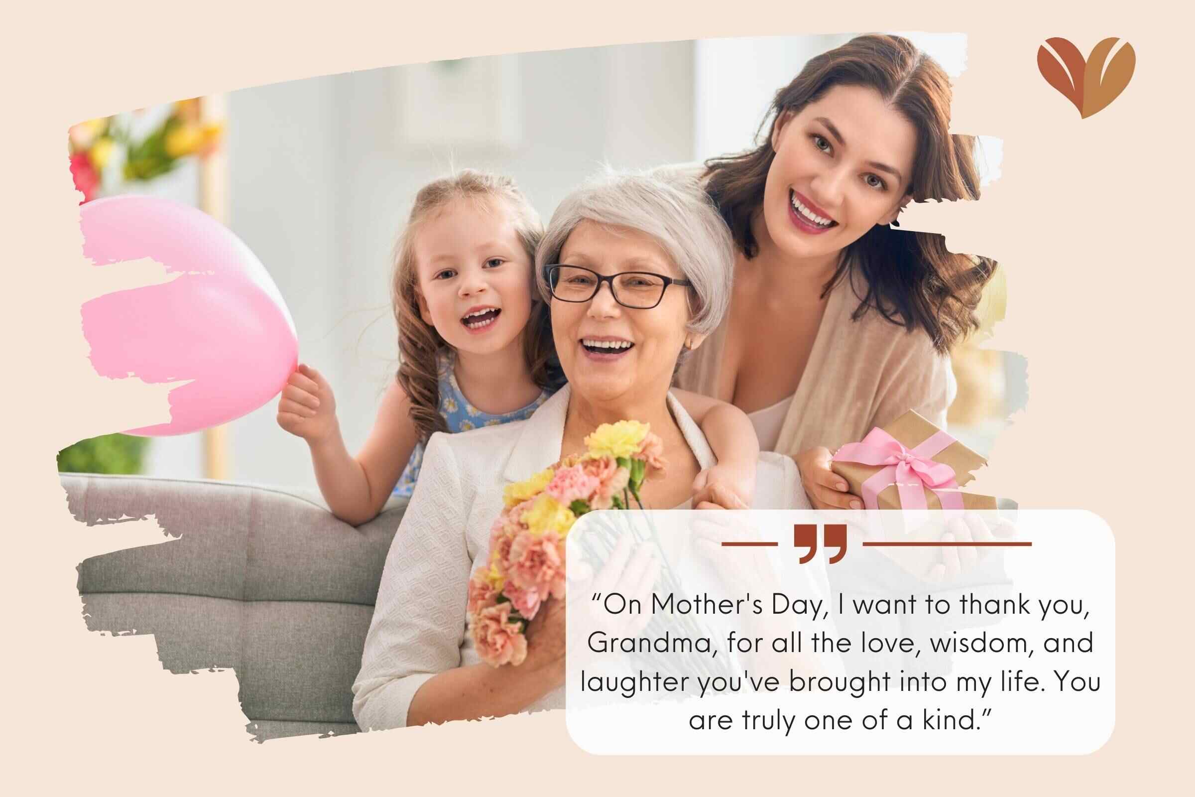 Mother's Day Messages for Grandma from Grown-up Granddaughter