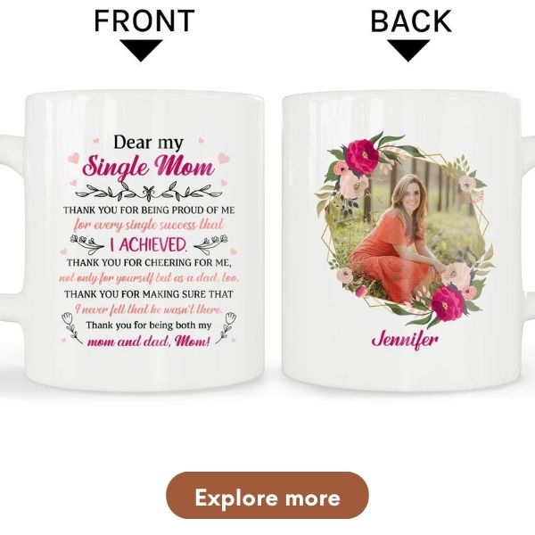 Personalized gift For Single Mom - Custom Mug