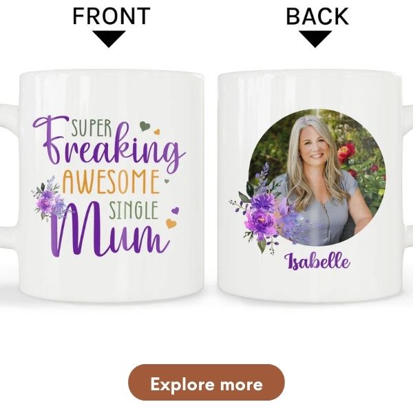 Personalized gift For Single Mom - Custom Mug 