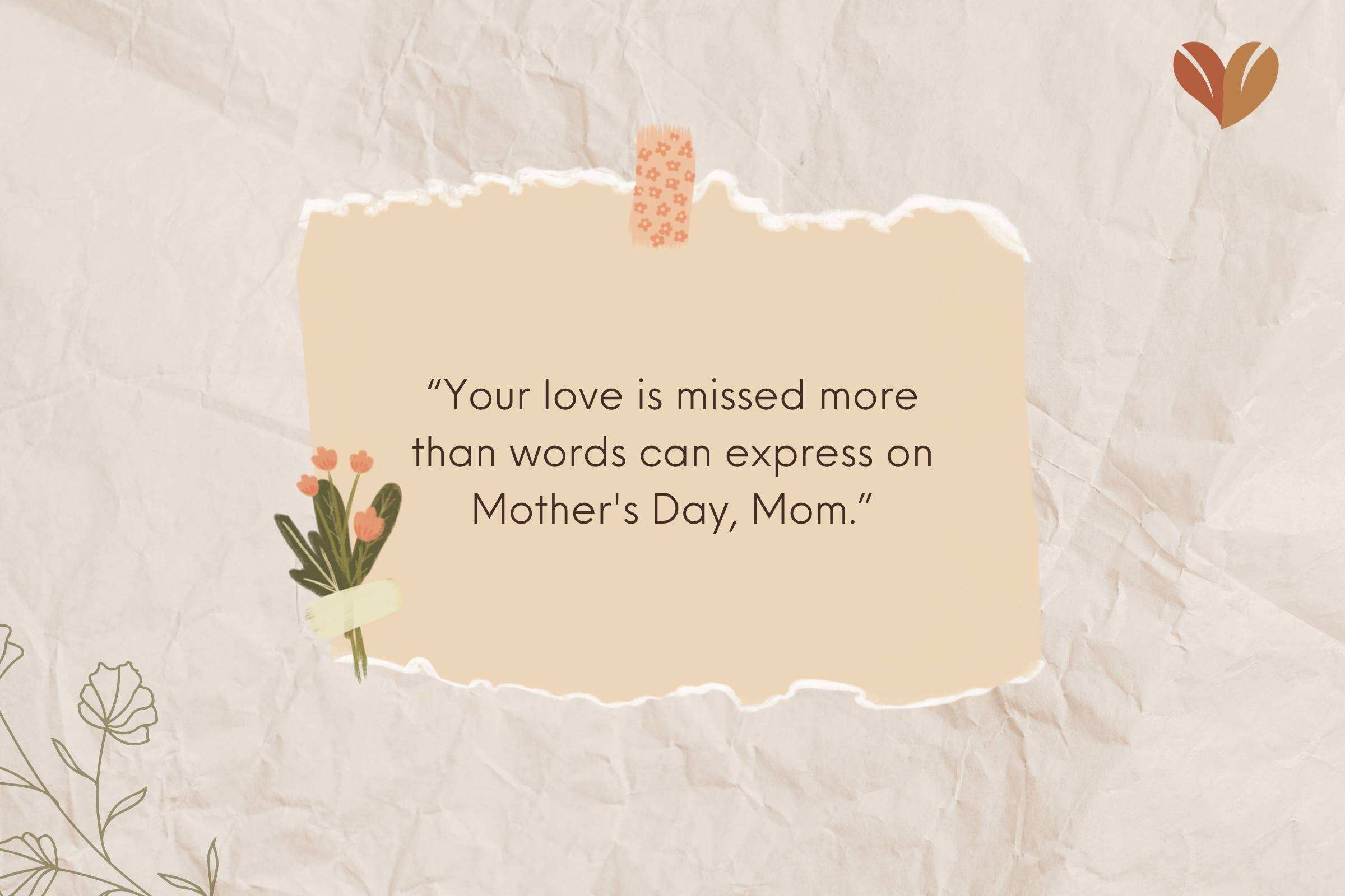 I Miss You Mama Quotes From Daughter For Mother's Day