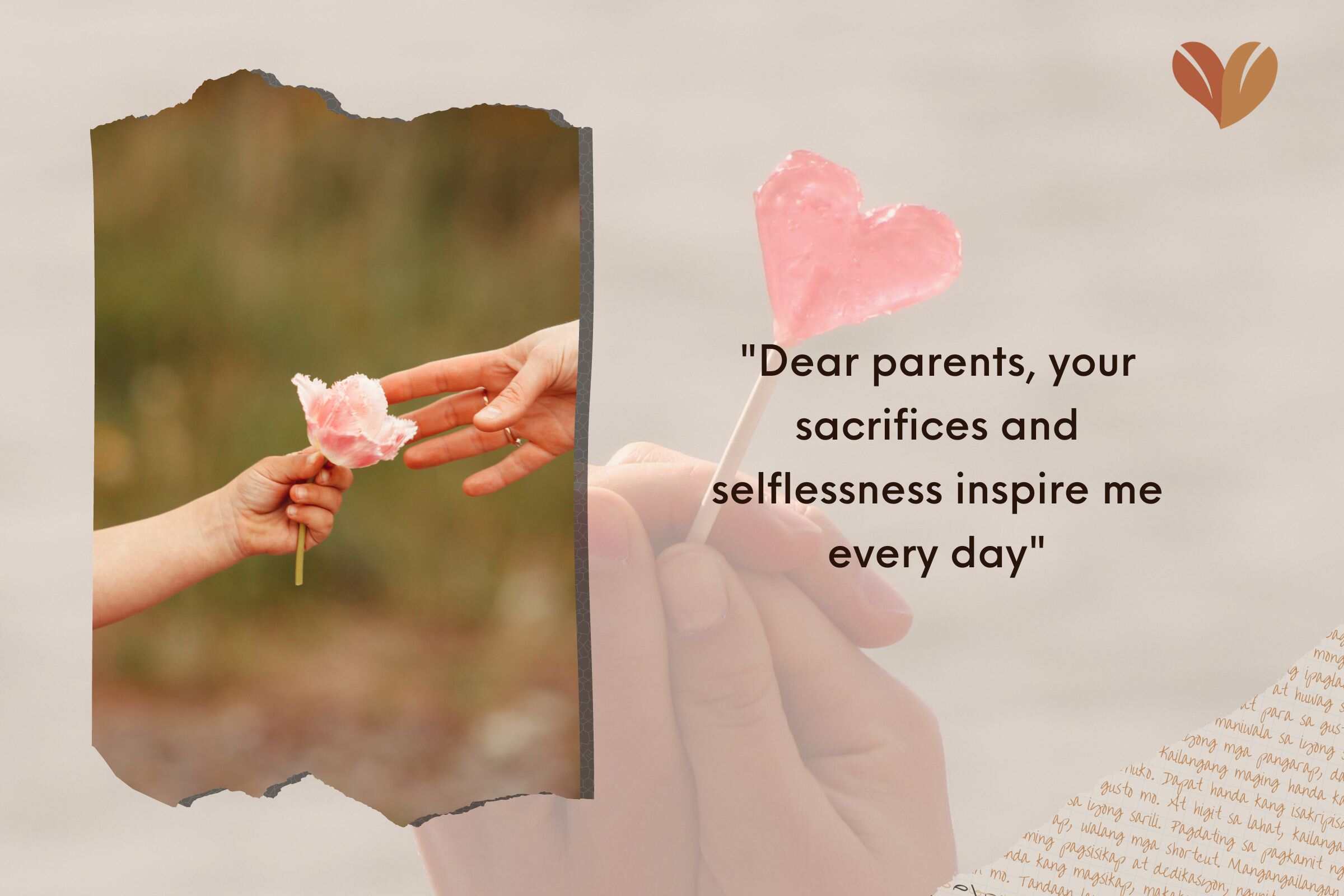 Heartfelt Parents quotes from daughter