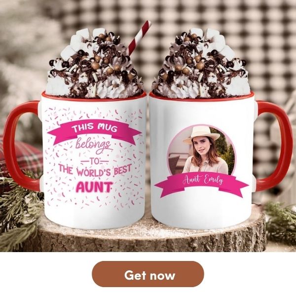 Personalized gift For Aunt - Custom Accent Mug - MyMindfulGifts