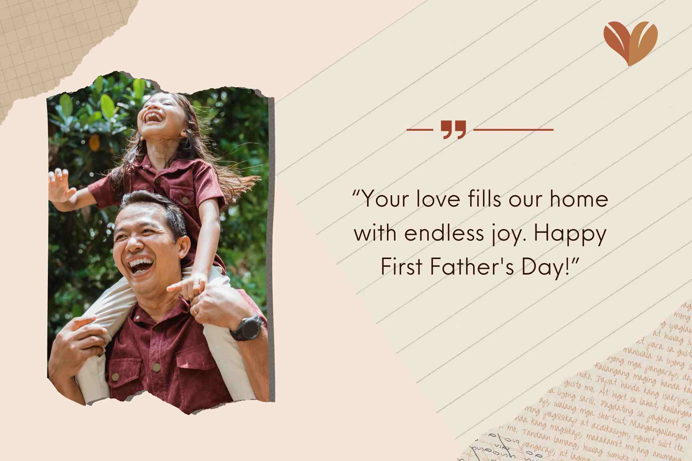 Short Father's Day Quotes For First-Time Dads