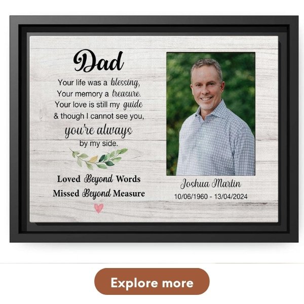 Customizable Father's Day Gift - Custom Canvas Print