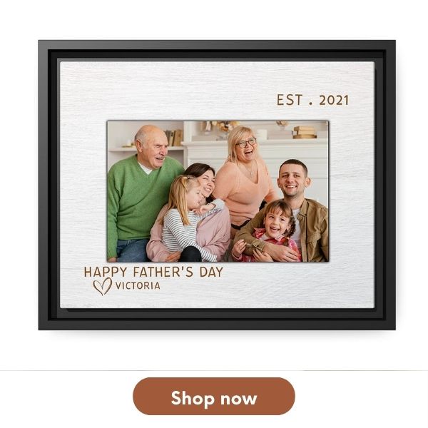 Personalized Father's Day Gift For Dad - Custom Canvas Print