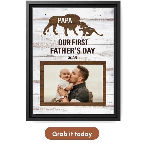 Customizable Father's Day Gift For Dad - Custom Canvas 