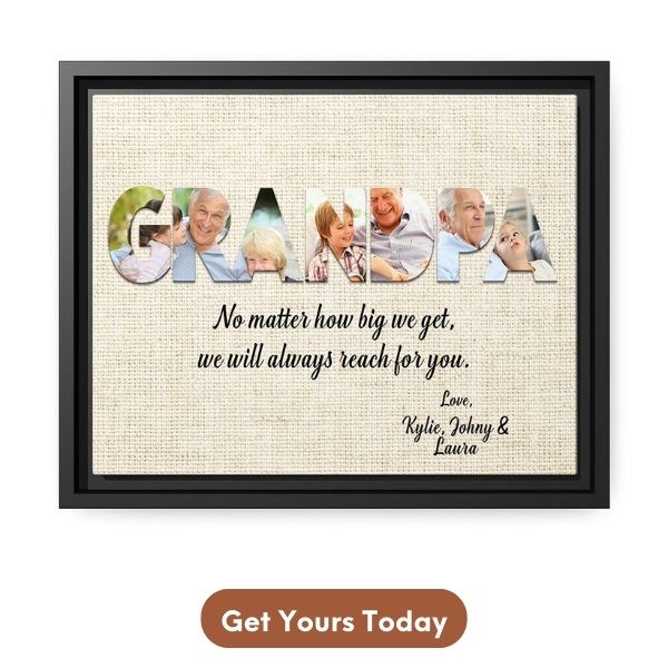 Customizable Father's Day Gift - Custom Canvas From MyMindfulGifts