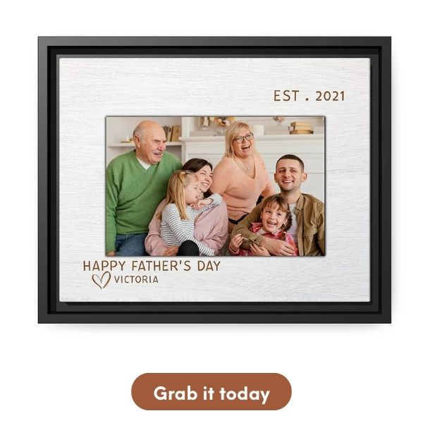 Personalized Father's Day gift - Custom Canvas Print
