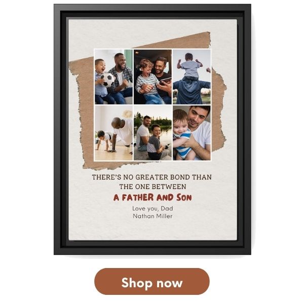 Customizable Father's Day Gift For Son - Custom Canvas