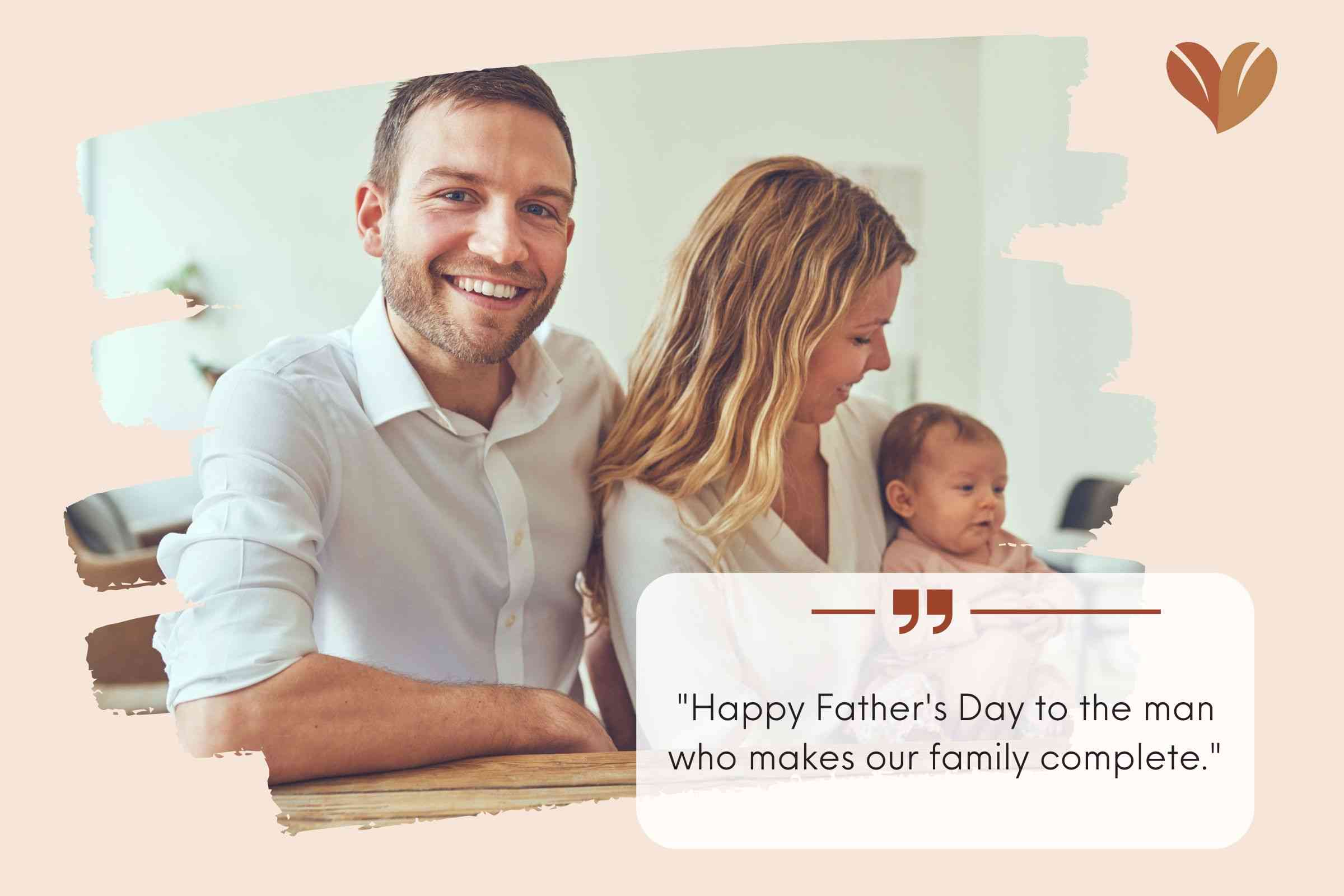 Long-Distance Father's Day Greetings from Wife