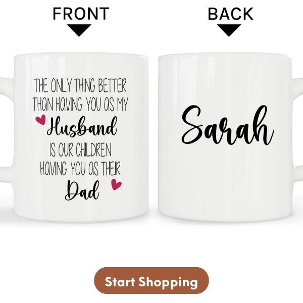 Customized Father's Day Gift For Husband - Custom Mug