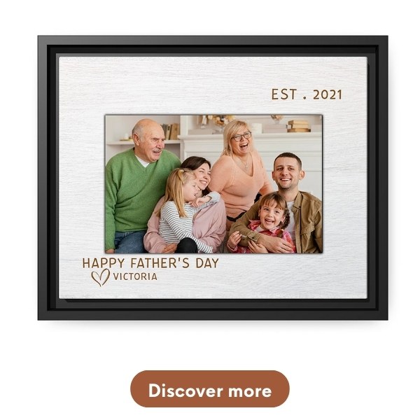Personalized Father’s Day gift – Custom Canvas Print