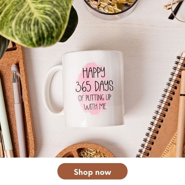 Unique 1st Anniversary Gift To Parents - Custom Mug From MyMindfulGifts