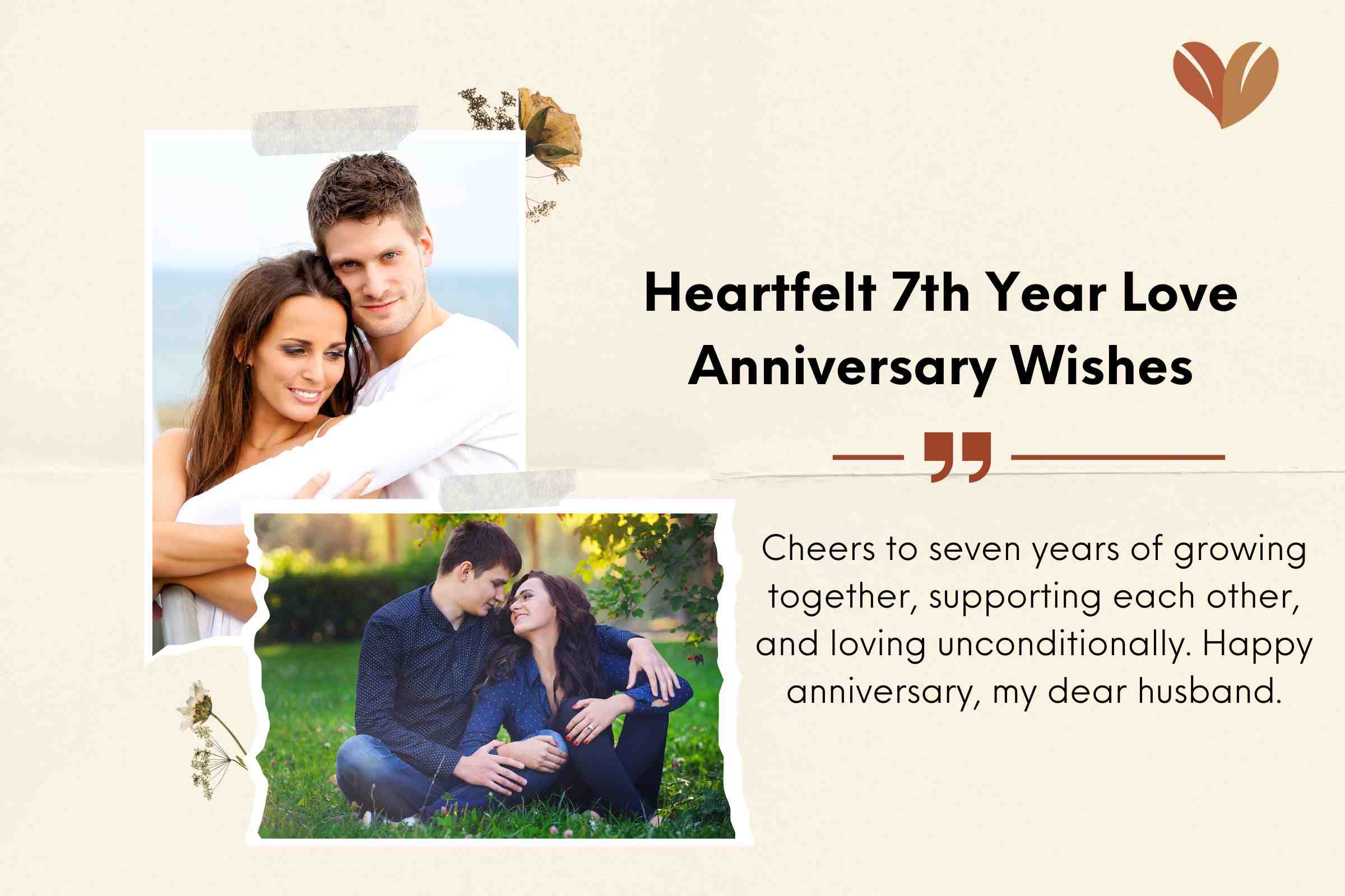 Inspirational 7th Year Love Anniversary Wishes